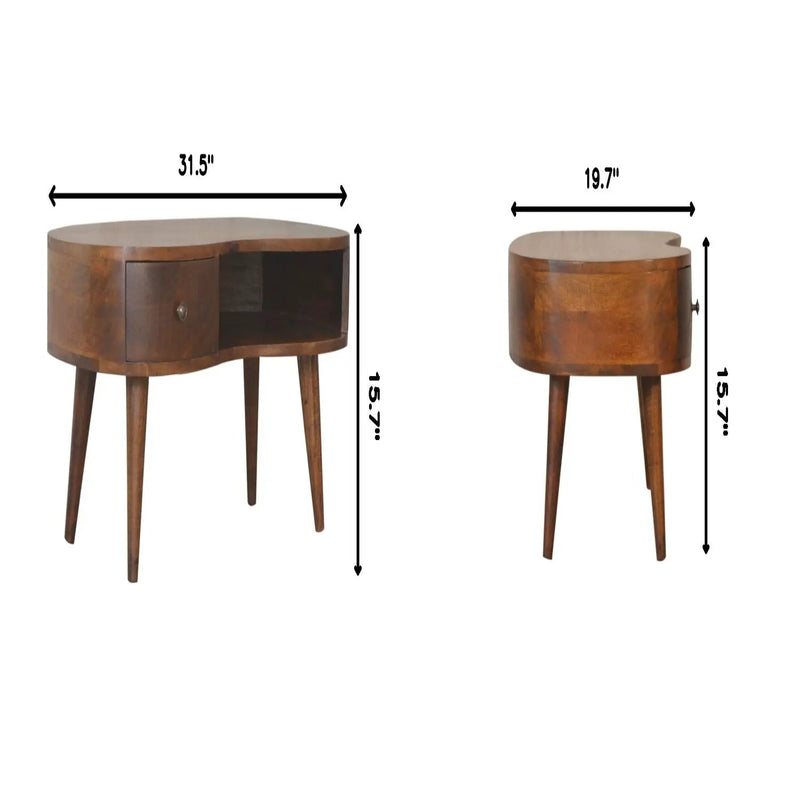 Wave Coffee Table With 1 Drawer by Unique Piece Furniture