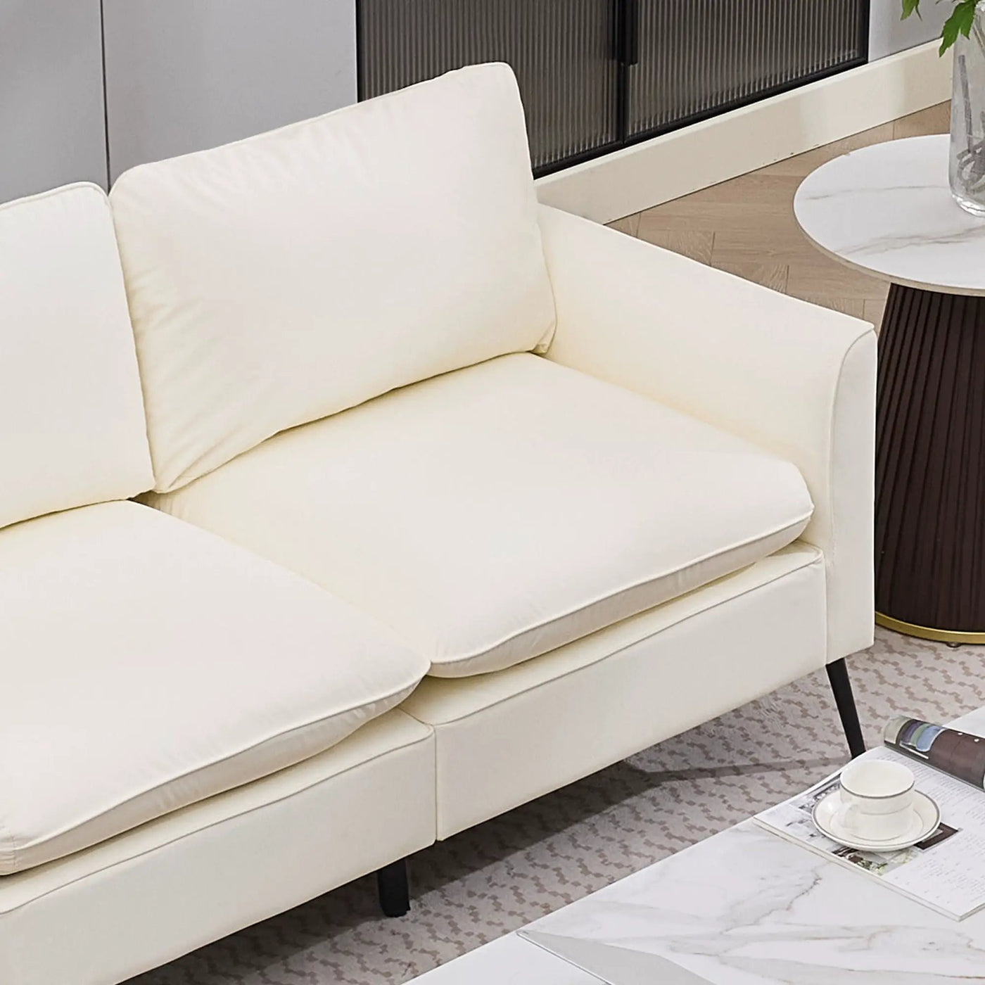 Upholstered Loveseat, For Living Room by HouseOfZazla