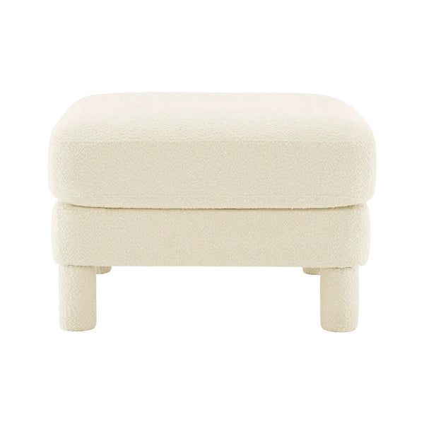 Polyester Beige Ottoman