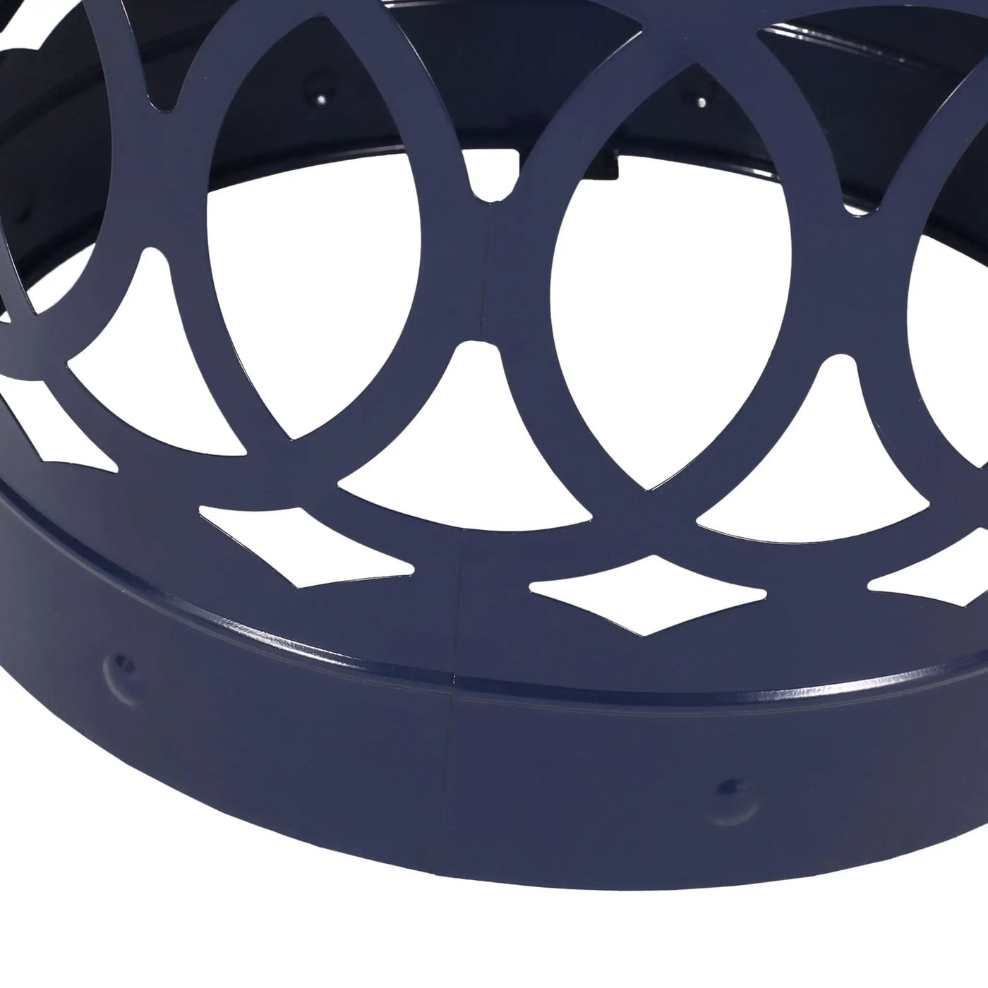 Outdoor Metal Large End Table, Modern Design