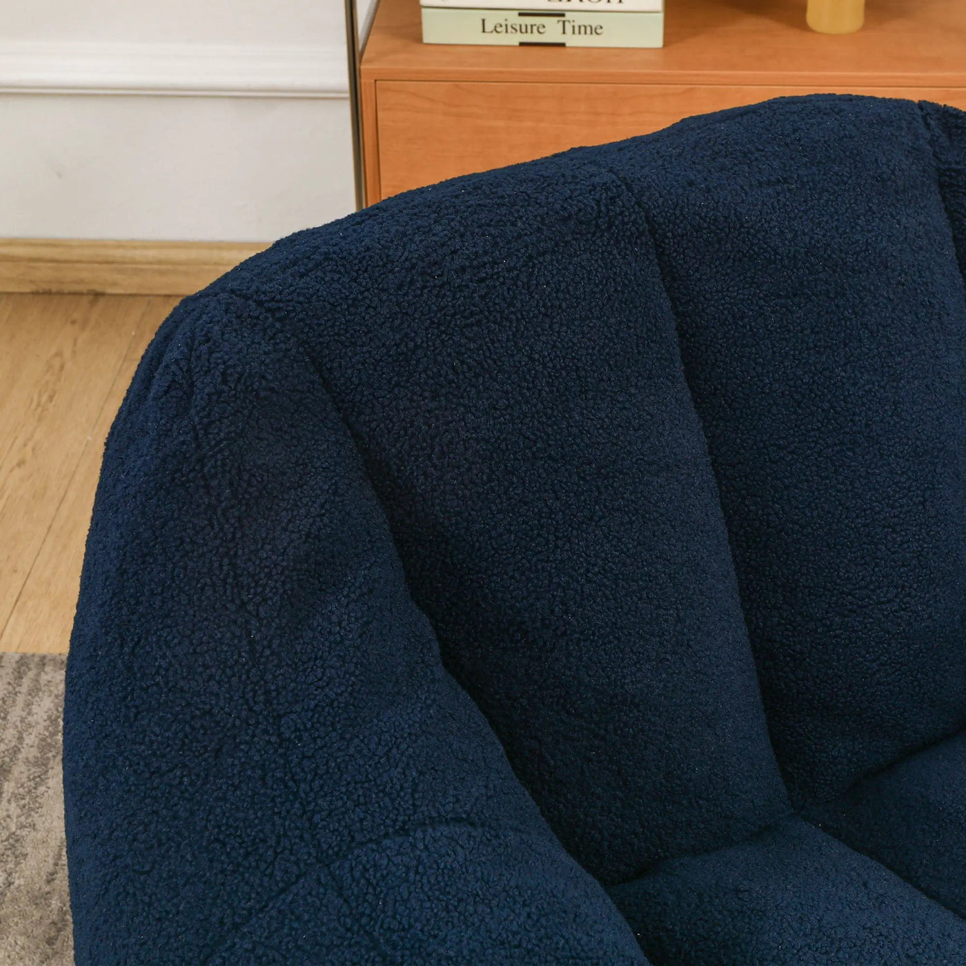 Comfy Bean Bag Chair With Memory Foam Filler, Tufted Soft by Unique Piece Furniture