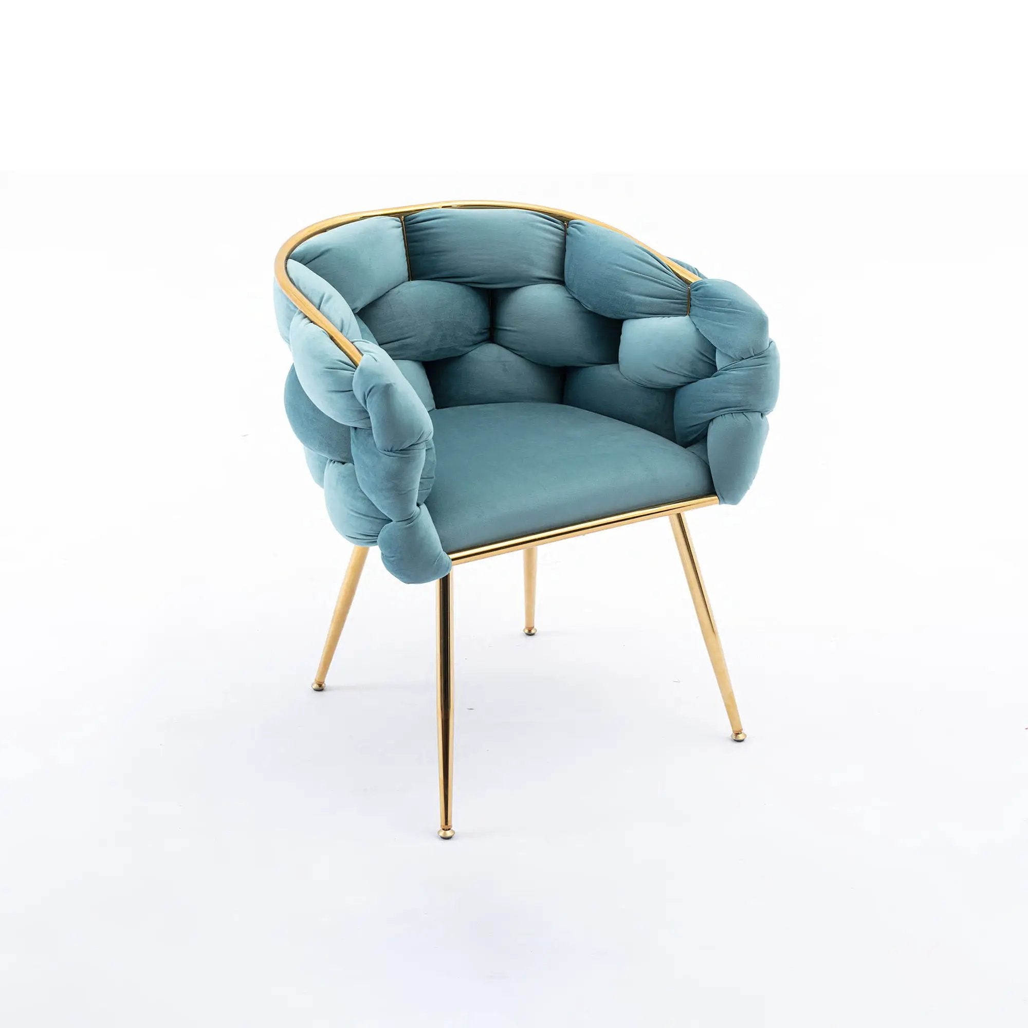 Luxury Modern Simple Leisure Single Sofa Chair Bedroom Lazy Person Household Dresser Stool Manicure Table Back Chair by HouseOfZazla