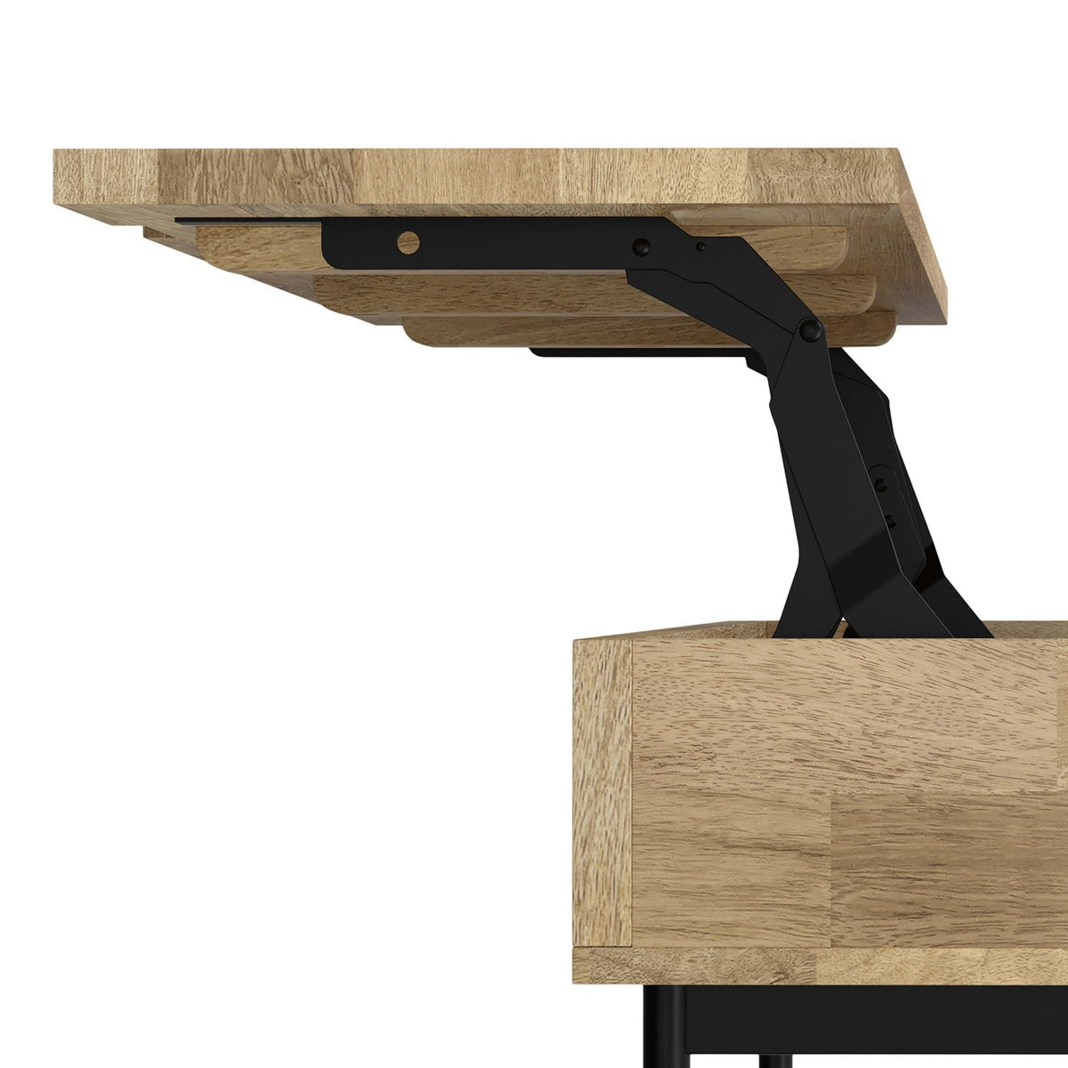 Natural Lift Top Coffee Table with Storage - Mango Wood, photo 6 of 7