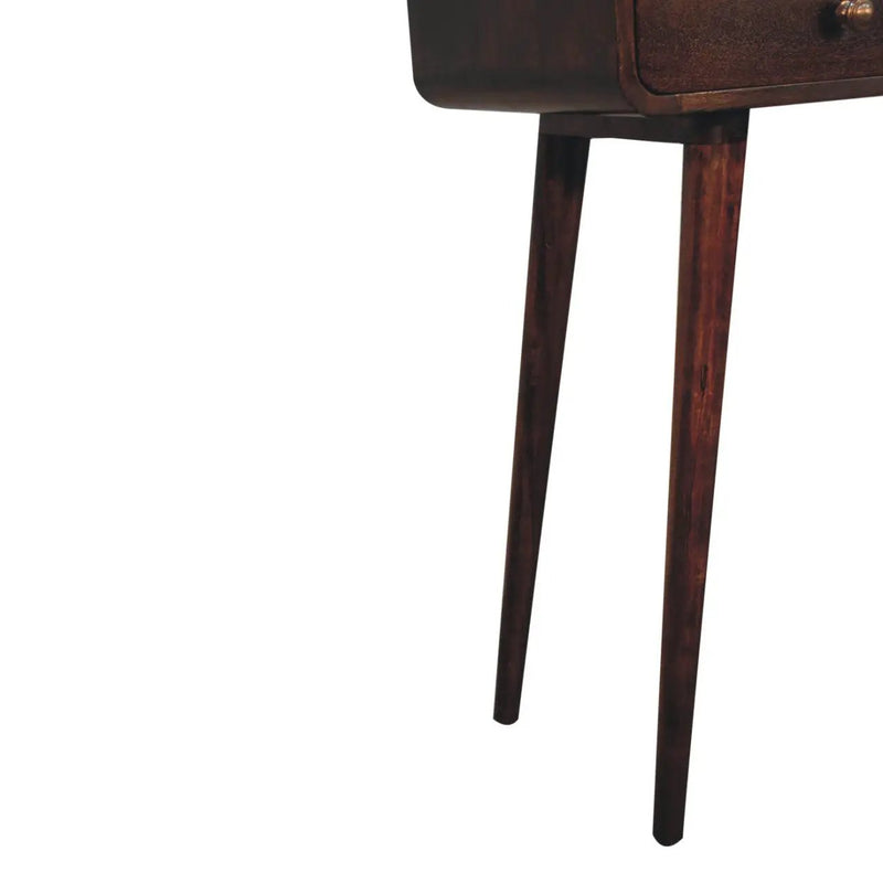 Solid Wood Curved Console Table by HouseOfZazla