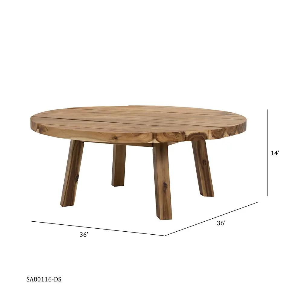 Round Table, Durable Solid Wood by HouseOfZazla
