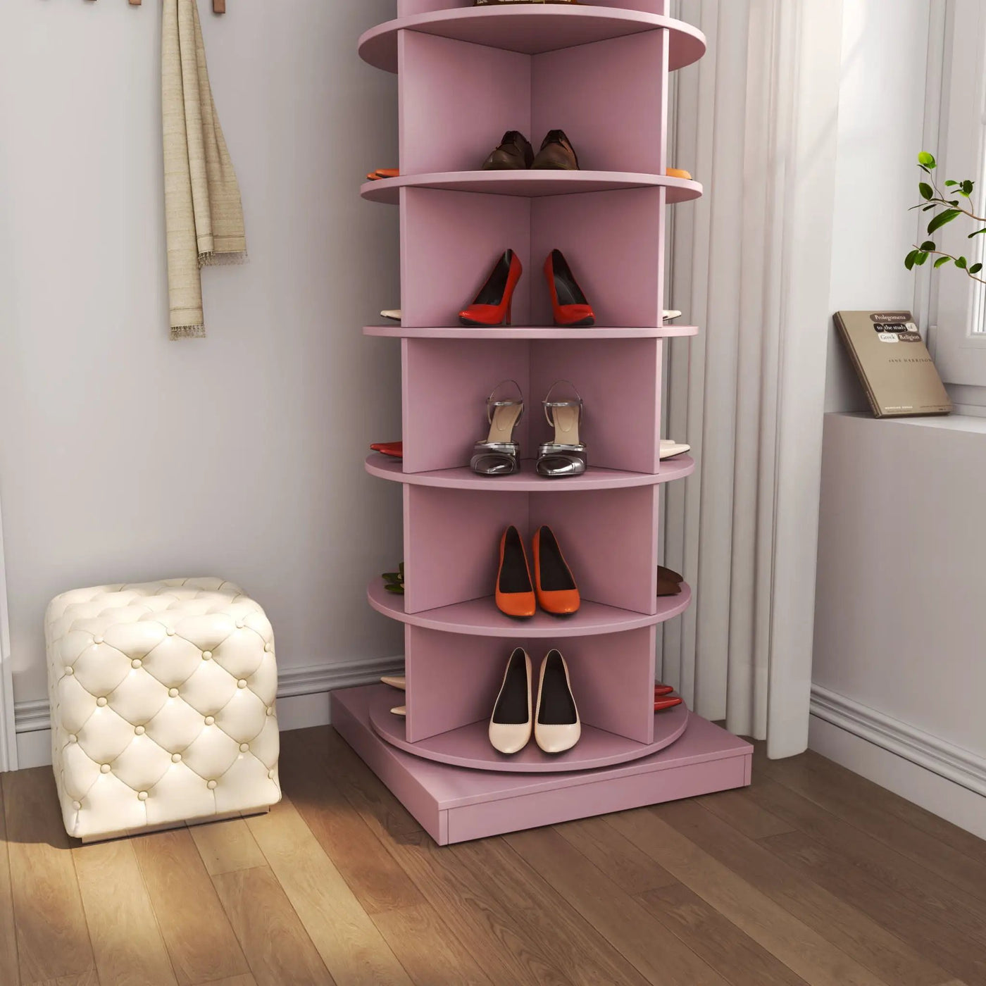 360 Rotating Shoe Cabinet 6 Layers by HouseOfZazla