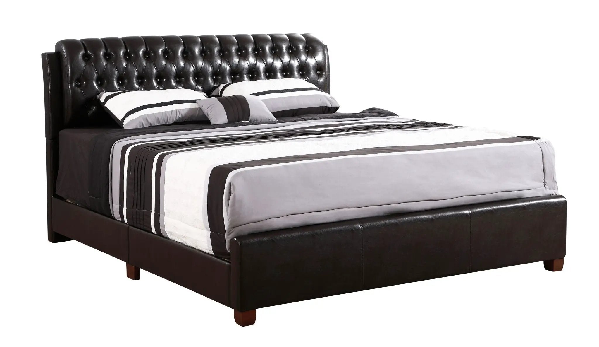 Marilla - King Bed - Dark Brown by HouseOfZazla
