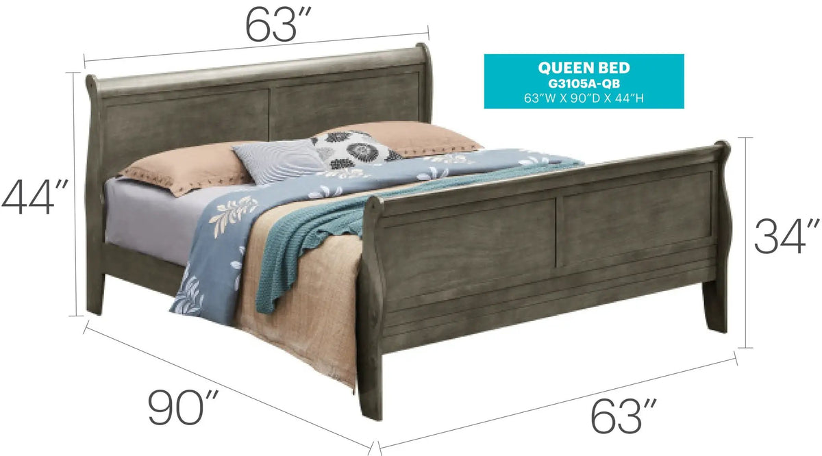 Panel Sleigh Bed by HouseOfZazla