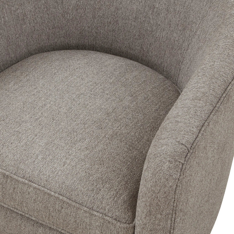 Miramar - Swivel Barrel Chair With Wooden Base by HouseOfZazla