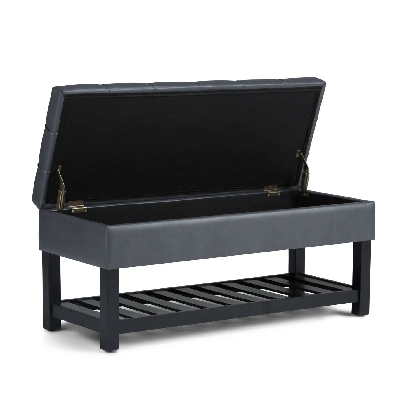 Saxon - Upholstered Transitional Storage Ottoman Bench by HouseOfZazla