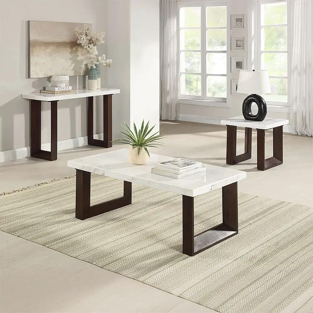 Edwyn - Table With Marble Top by Unique Piece Furniture