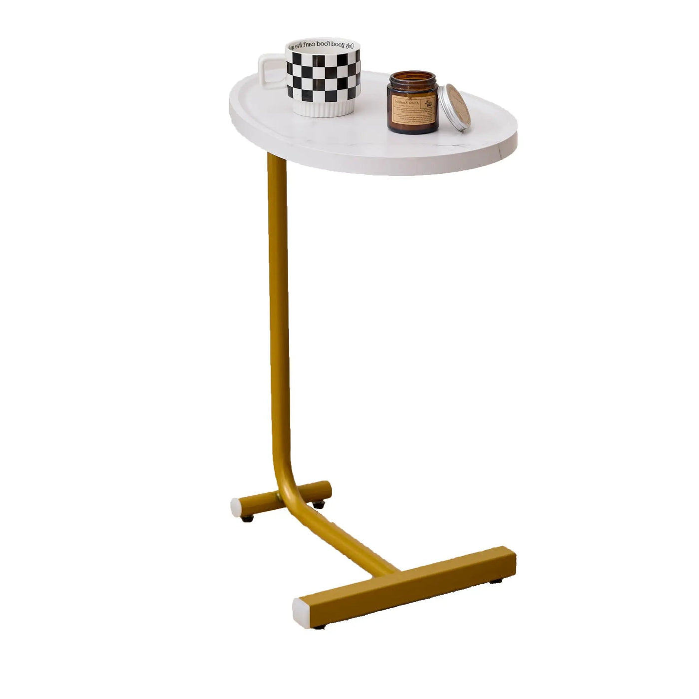 C-Shaped Side Table for Sofa and Bedroom by HouseOfZazla