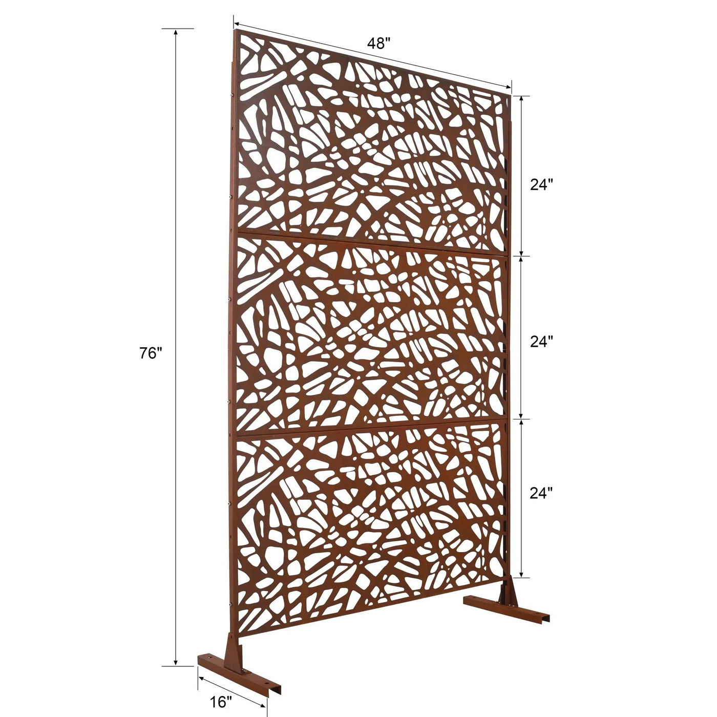 Outdoor & Indoor Freestanding Decorative Privacy Screen by HouseOfZazla