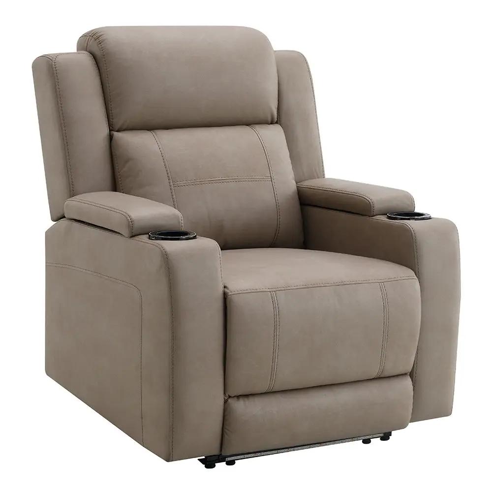 Lugo - Power Motion Recliner With Cup Holder - Camel by Unique Piece Furniture