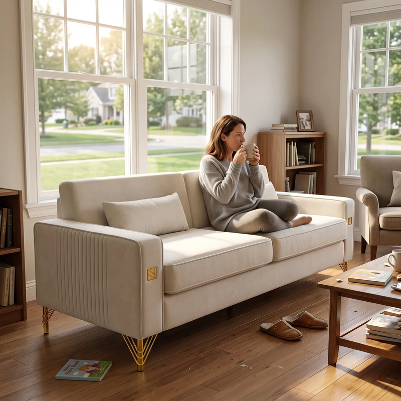 Modern FX-P18-BE Sofa by HouseOfZazla