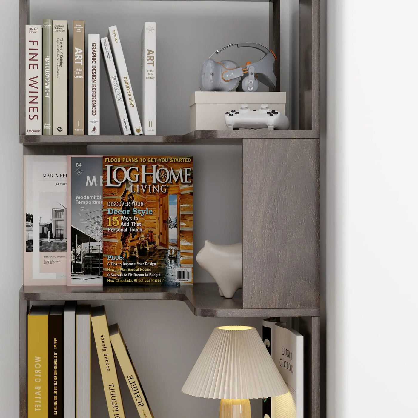 L-Shaped Design Corner Bookshelf by HouseOfZazla