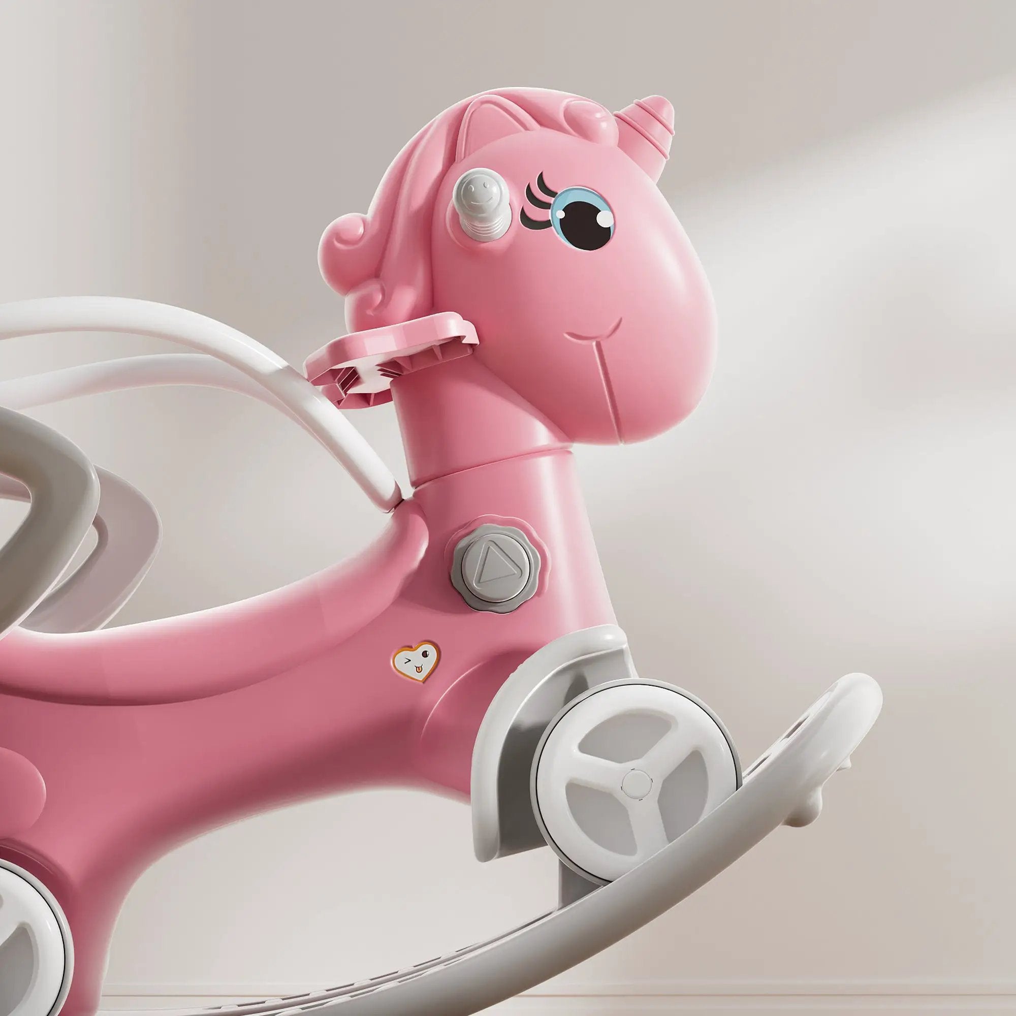 Rocking Horse for Toddlers - Unicorn Kids Ride On Toy by HouseOfZazla