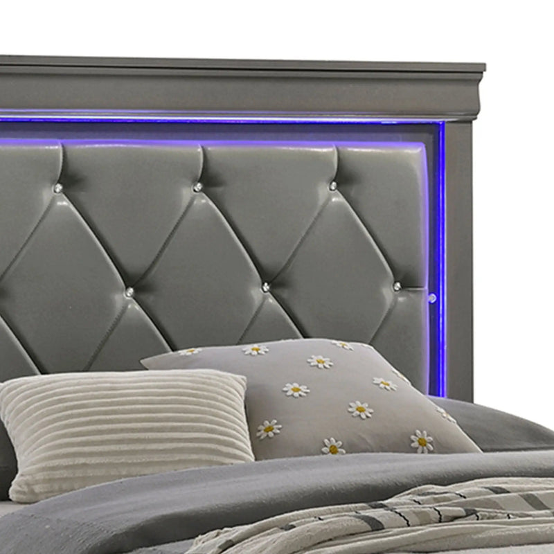 Blaze - Modern Bedroom Set With LED Headboard by HouseOfZazla