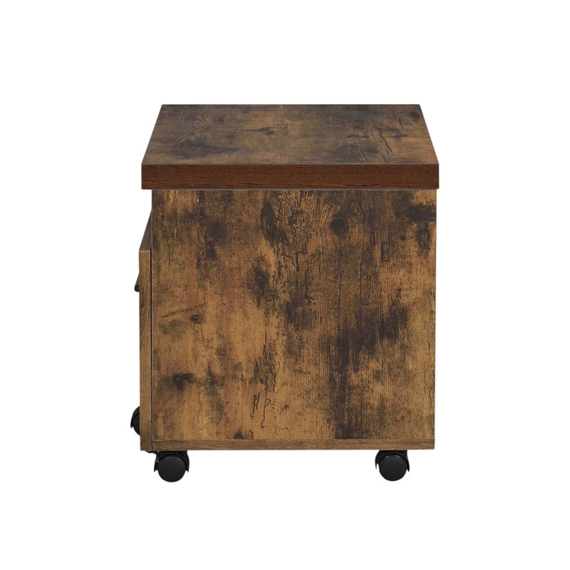 Bob - File Cabinet - Weathered Oak / Black by Unique Piece Furniture