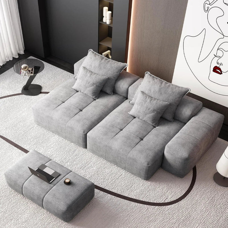 Modern Oversized DIY Combination Modular Sectional Sofa With Pillows by HouseOfZazla