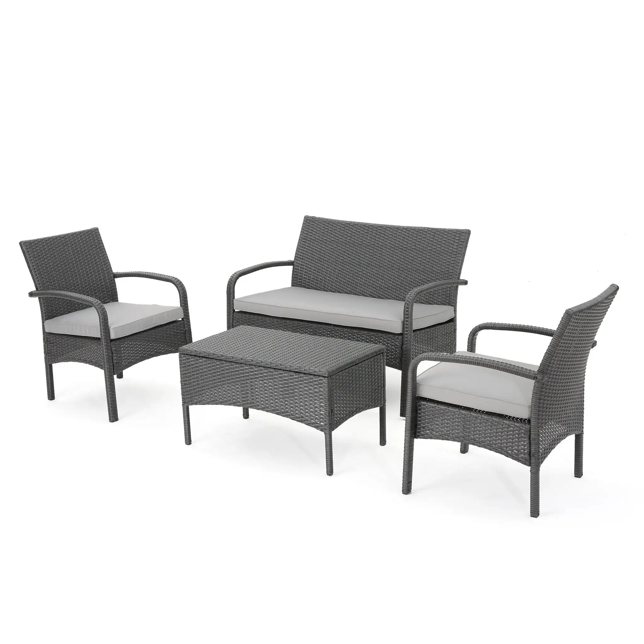 Cordoba KD Wicker 4 Piece Chat Set by HouseOfZazla