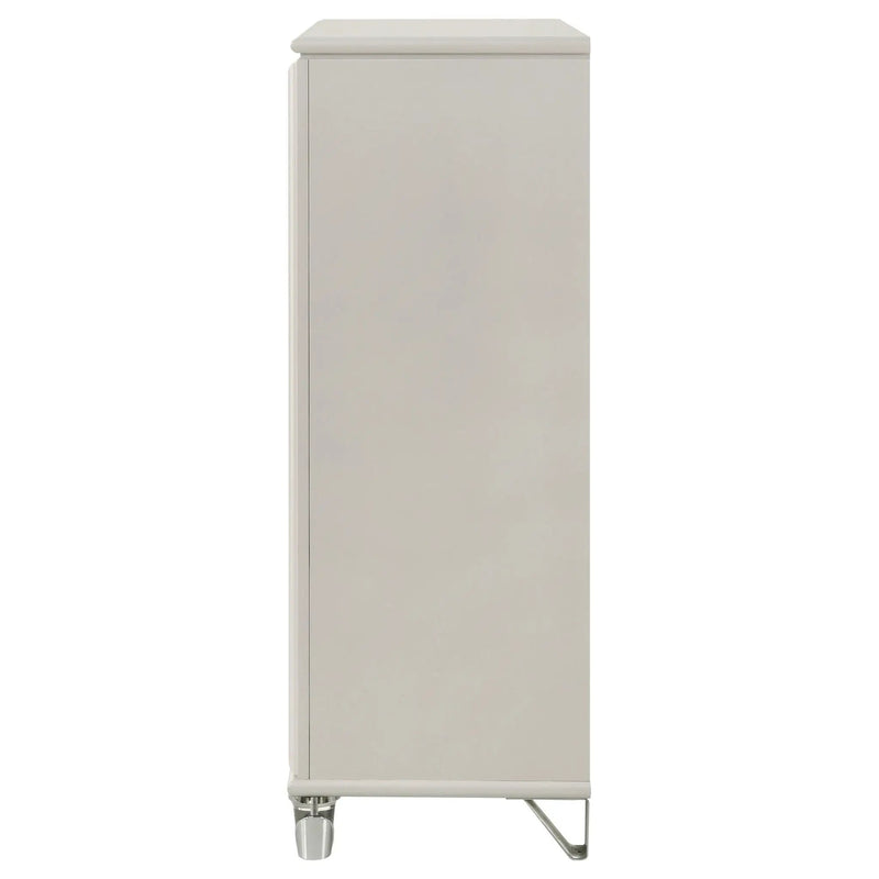 Olivia 5-drawer Bedroom Chest of Drawers Pearl White by Unique Piece Furniture