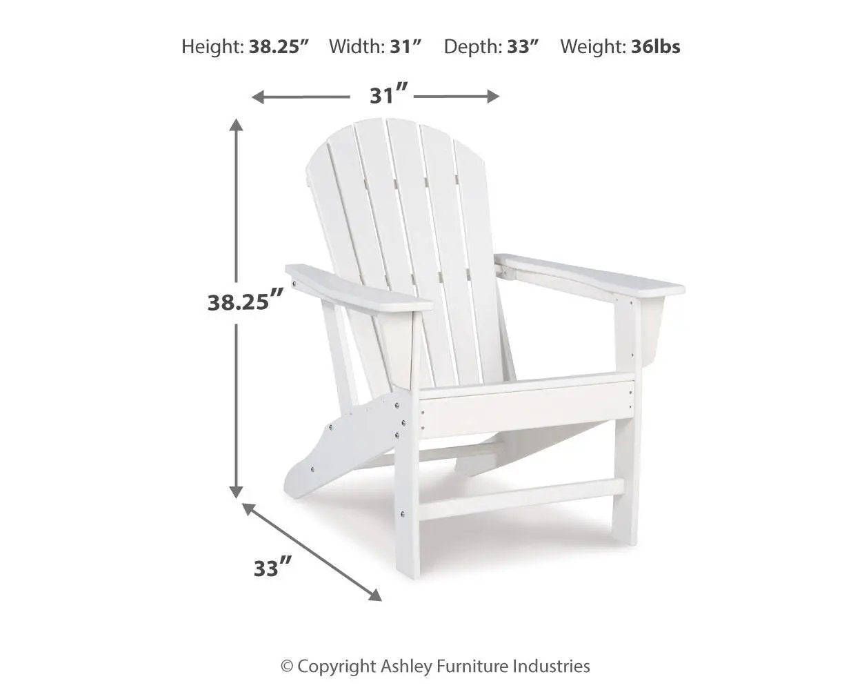 Sundown Treasure - Outdoor Adirondack Chair by Unique Piece Furniture