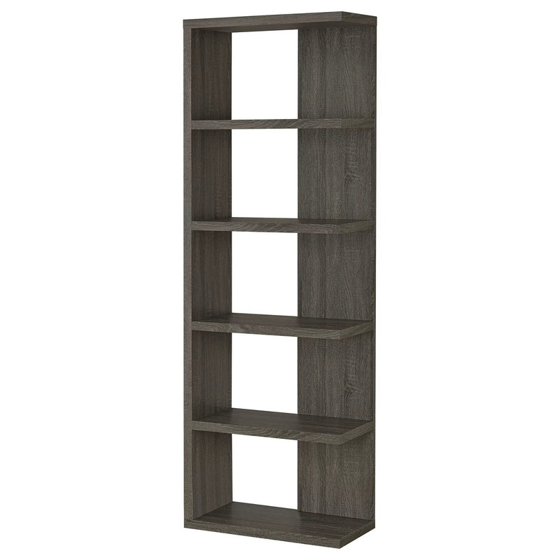 Harrison 71-inch 5-shelf Bookshelf Weathered Grey by Unique Piece Furniture