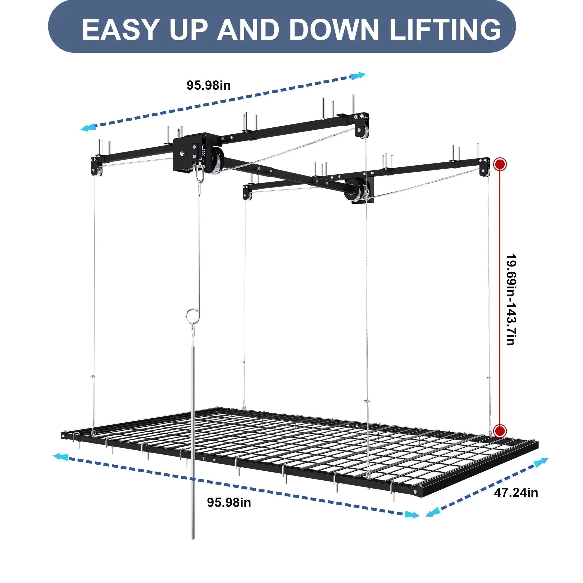Overhead Garage Storage Rack by HouseOfZazla