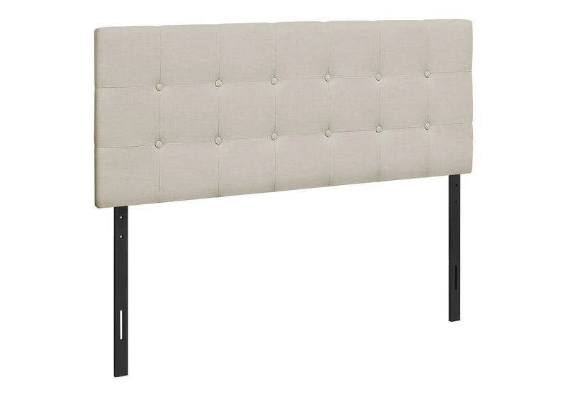 Full Size Upholstered Bed Headboard - Beige by HouseOfZazla