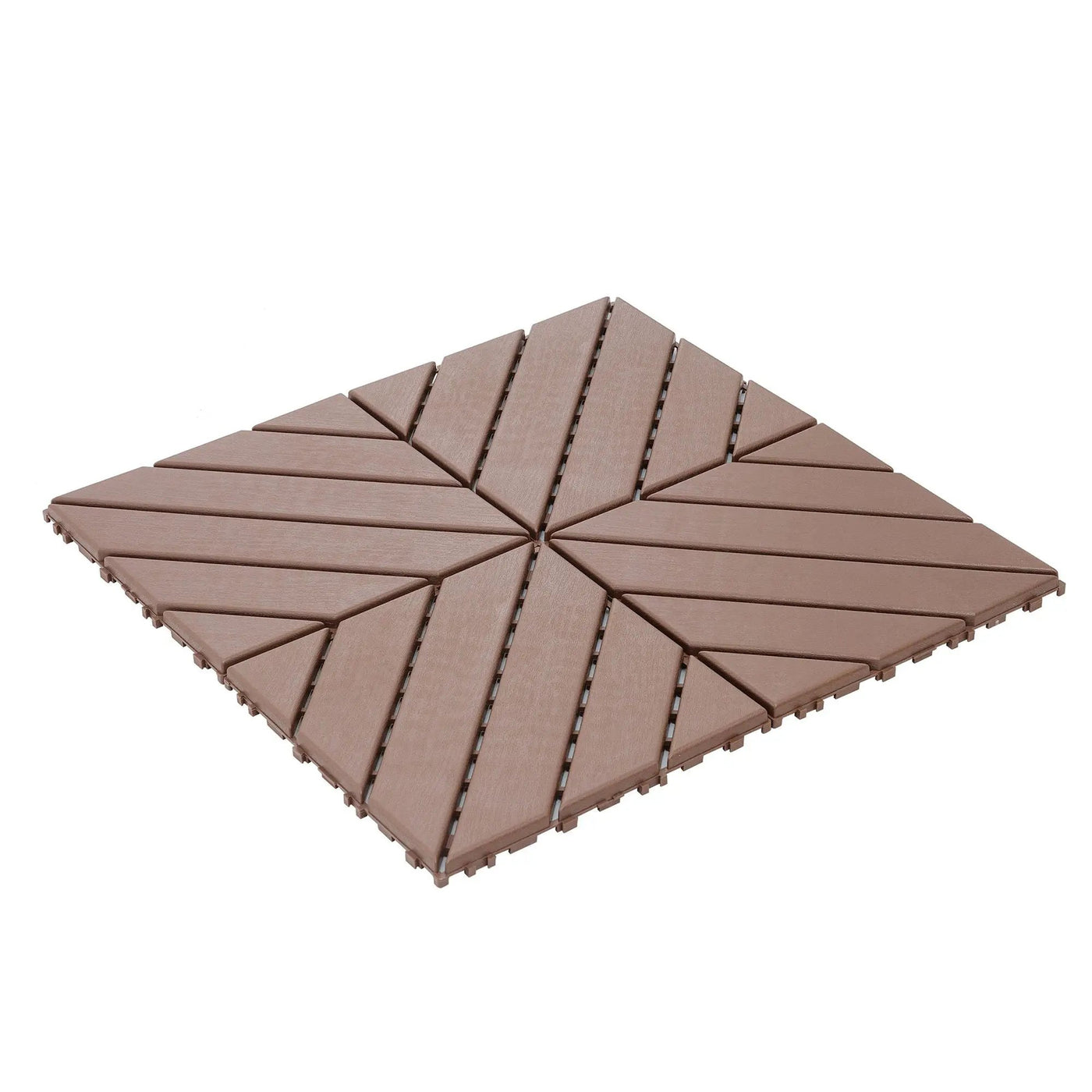 Durable Plastic Interlocking Deck Tiles, Waterproof Outdoor And Indoor Use by HouseOfZazla