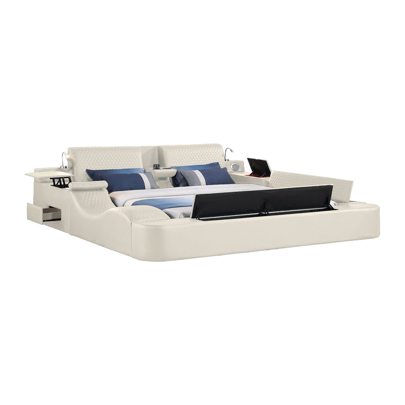 Zoya - Smart Multifunctional Bed, Built In Bluetooth Speakers, USB Charging by HouseOfZazla