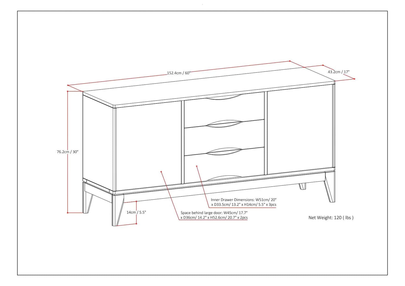 Harper - Sideboard Buffet by HouseOfZazla