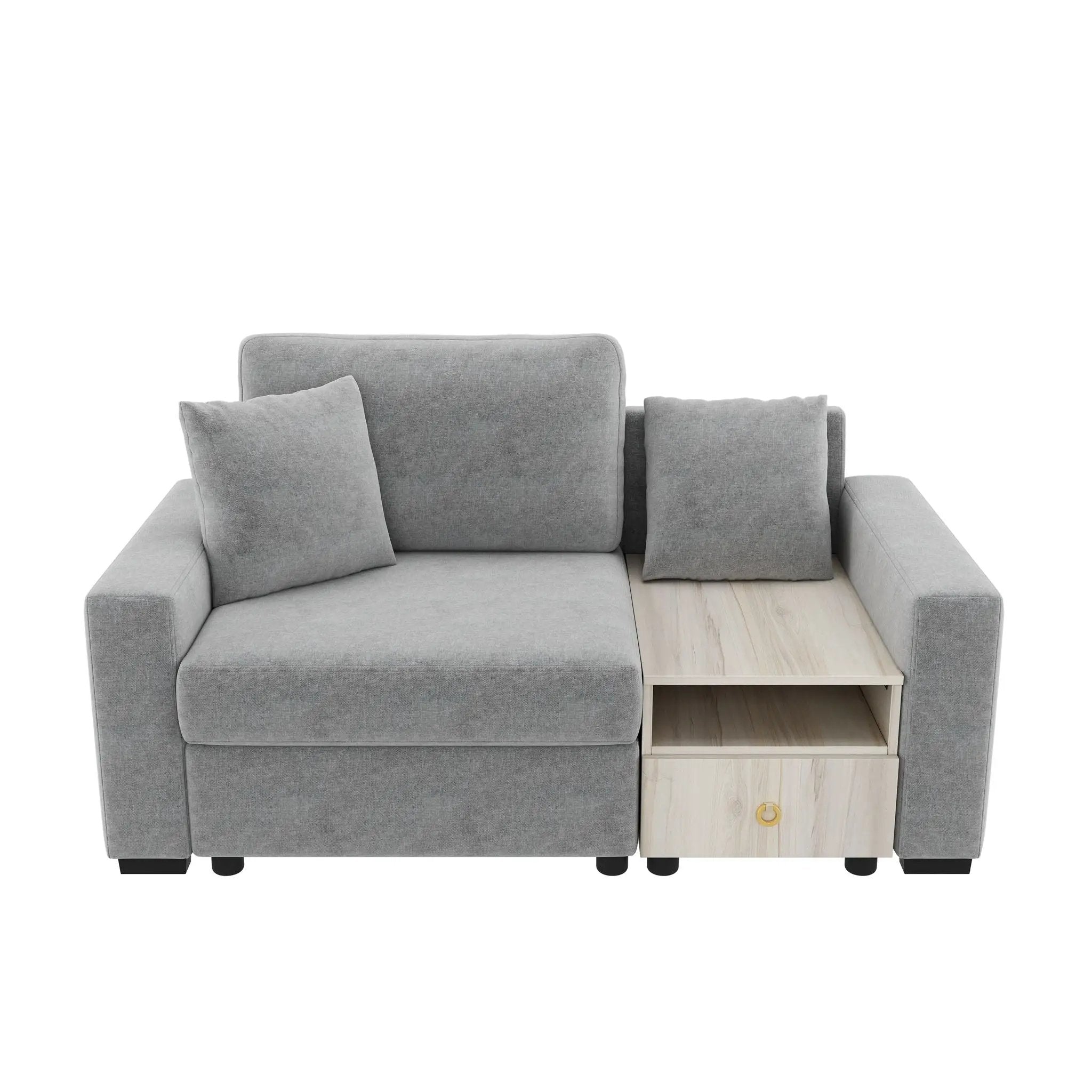 Modular Sofa Couch With Storage Armrest And Center Console by HouseOfZazla