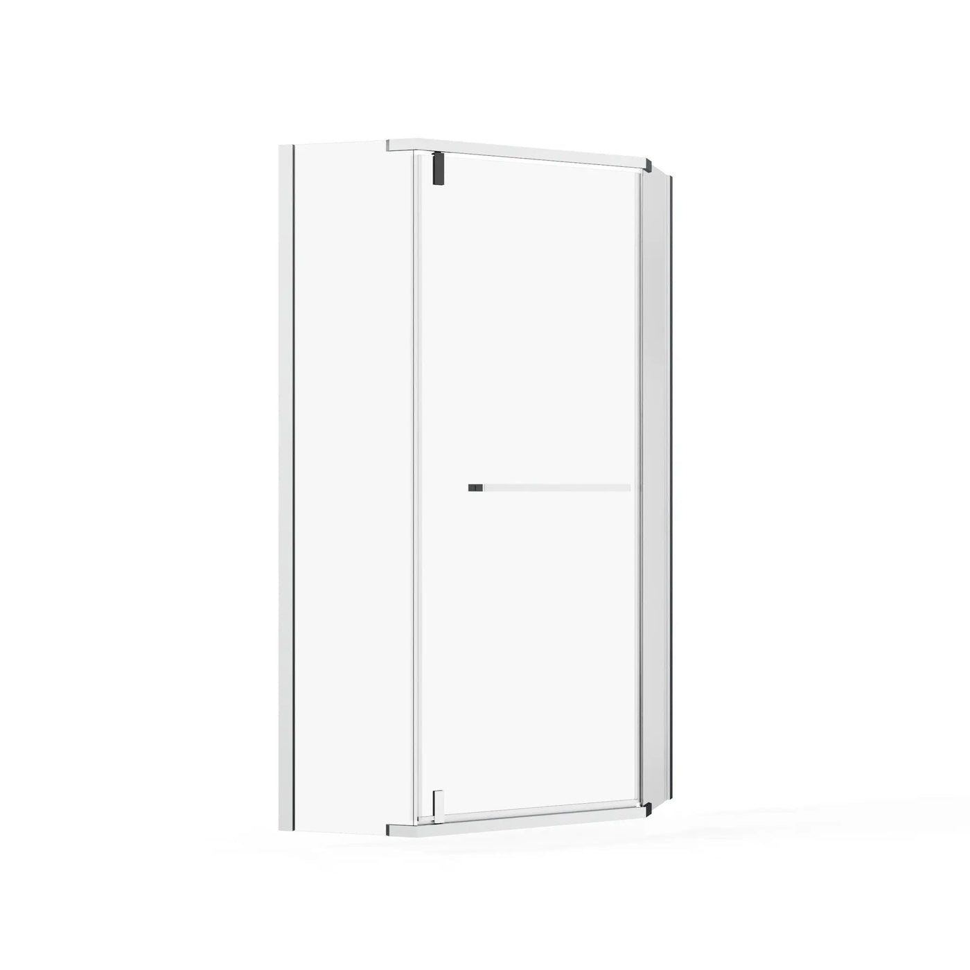 Durable Hardware Neo Angle Frameless Shower Door With Acrylic Base Combo by HouseOfZazla