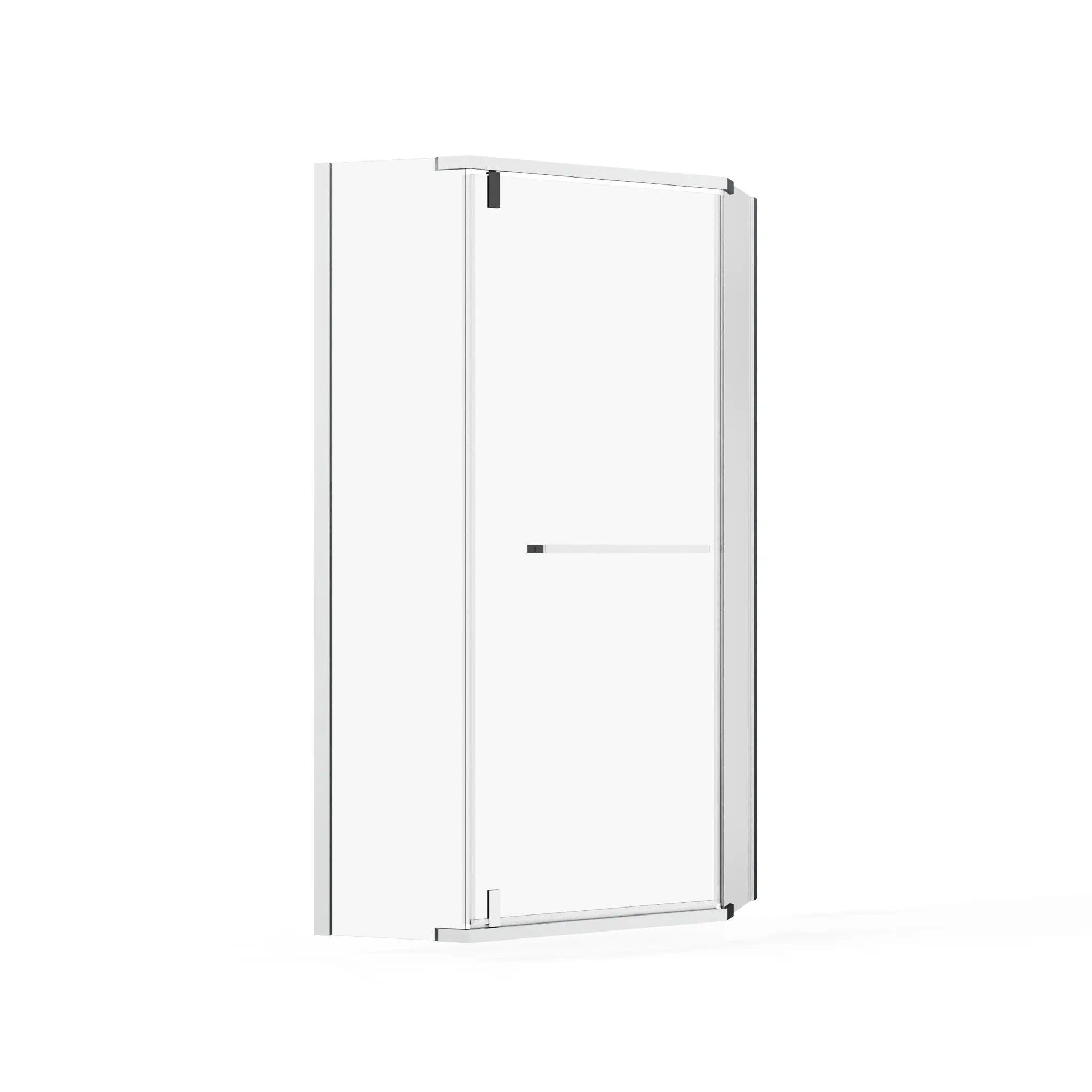 Durable Hardware Neo Angle Frameless Shower Door With Acrylic Base Combo by HouseOfZazla