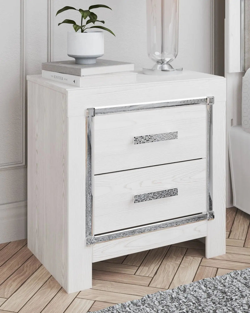 Altyra - Two Drawer Night Stand - White by Unique Piece Furniture