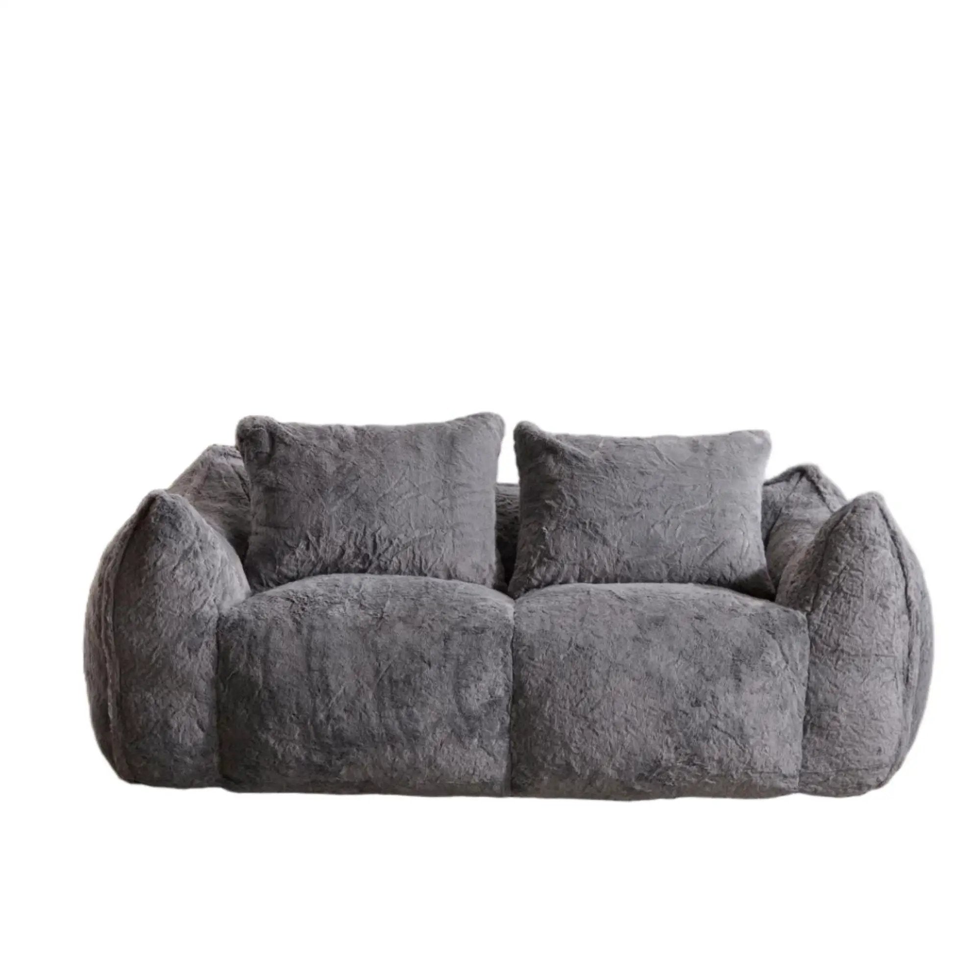 Giant Bean Bag Couch, Ultra Soft Fluffy Loveseat For Living Room by Unique Piece Furniture