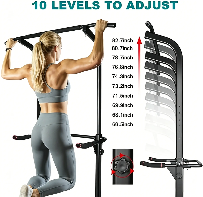 Sport Power Tower Workout Dip Station Pull Up Bar by HouseOfZazla