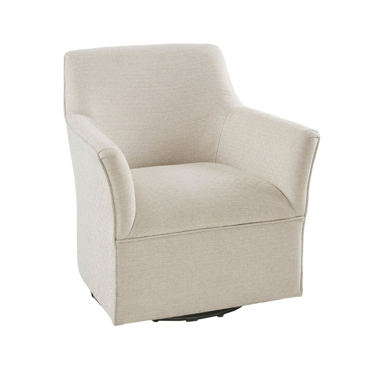 Swivel Glider Chair with 360° Rotation and Metal Base - Beige or Gray, photo 6 of 16