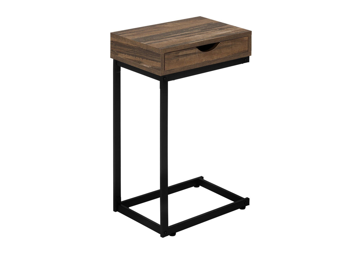 C-Shaped Accent Table with Storage Drawer – Multiple Colors, photo 3 of 20