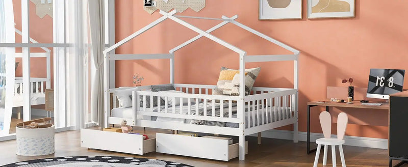 House Bed With 2 Drawers by HouseOfZazla