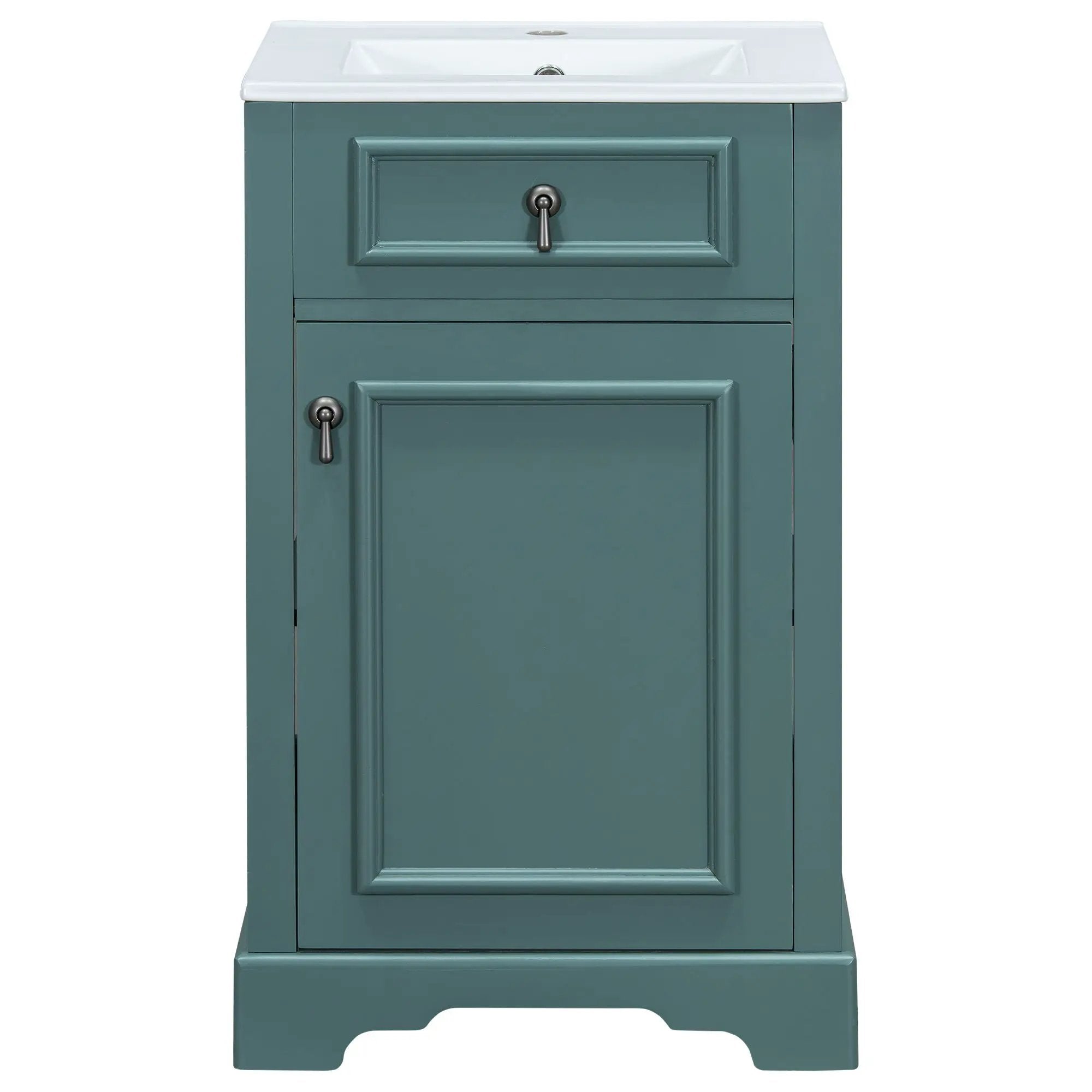 Elegant Bathroom Vanity With Ceramic Sink, Soft Close Door, Adjustable Shelf by Unique Piece Furniture