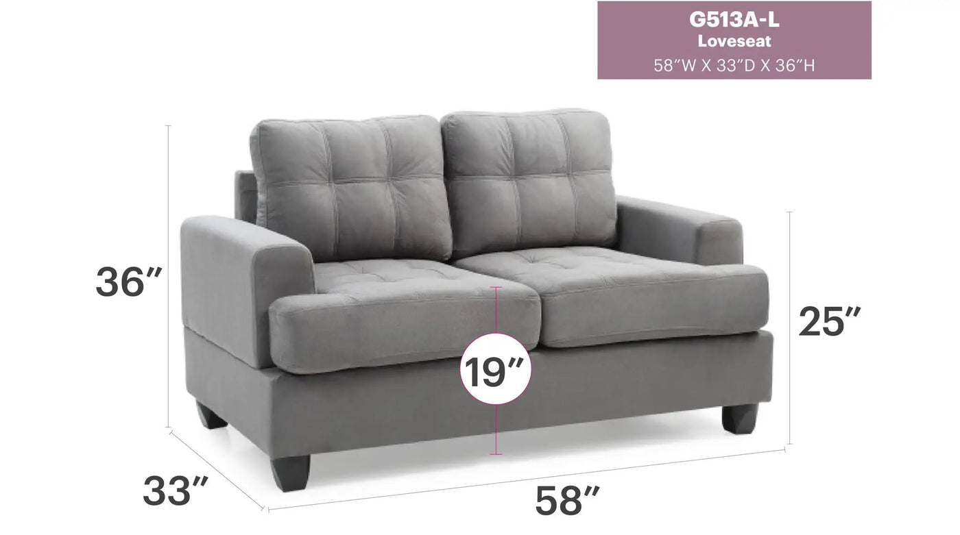 Stylish Transitional Loveseat For Two by HouseOfZazla