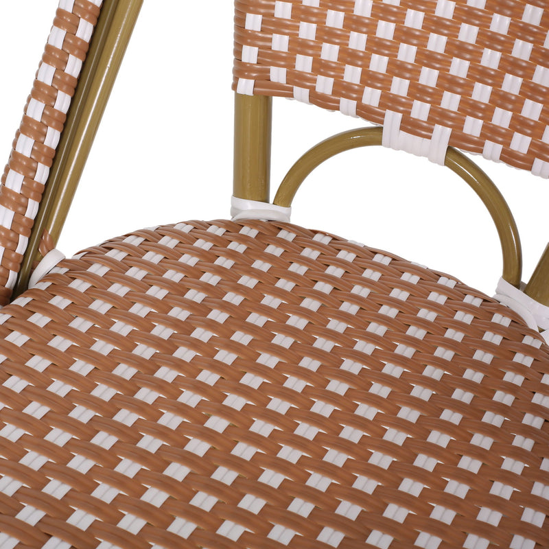 Outdoor PE Rattan French Barstool Set by HouseOfZazla