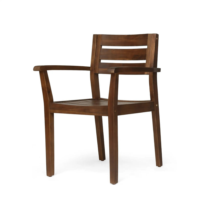 7 Pieces Acacia Wood Outdoor Dining Set by HouseOfZazla