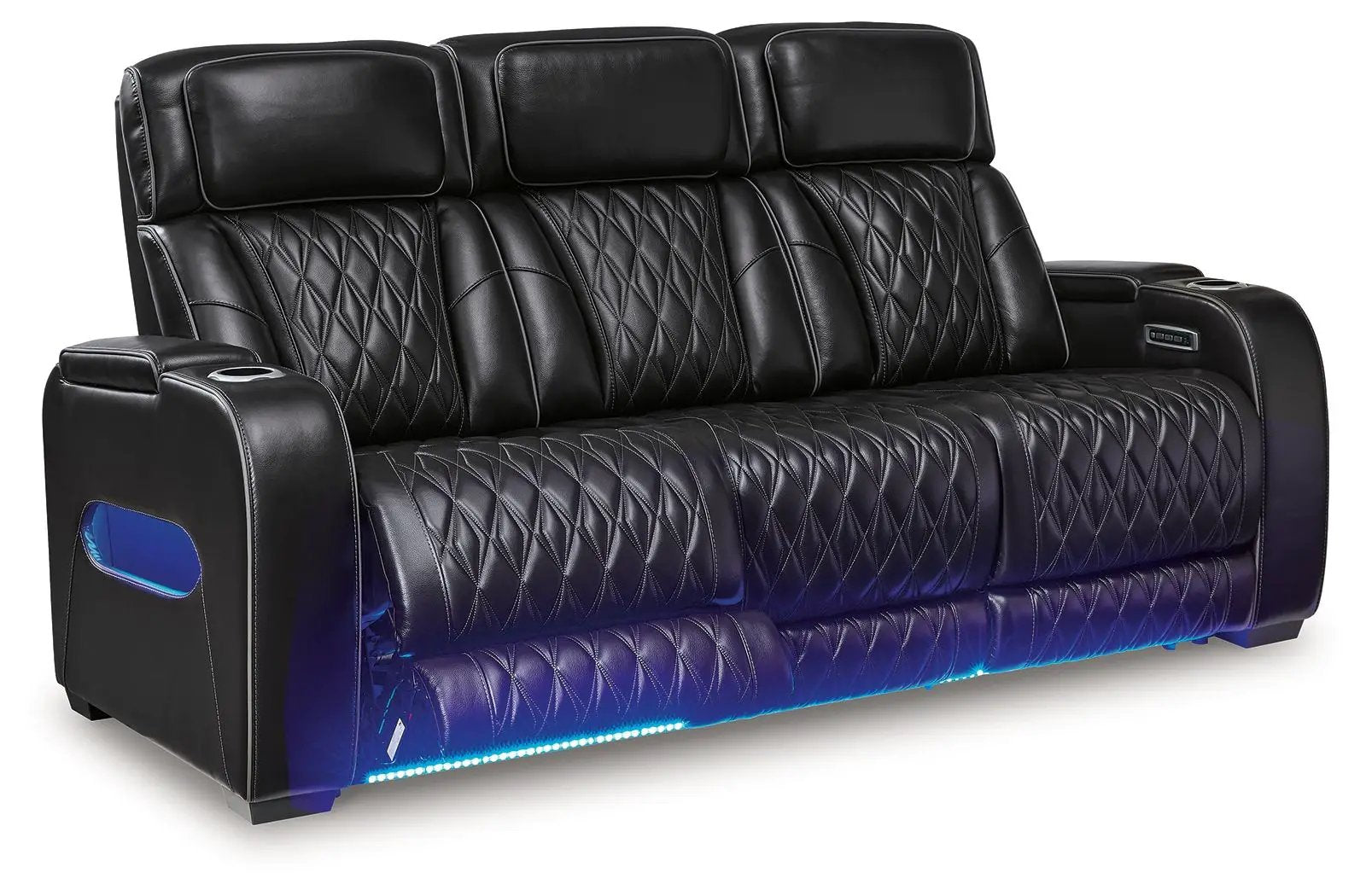 Boyington - 2 Pc. - Power Reclining Sofa And Loveseat - Black by Unique Piece Furniture