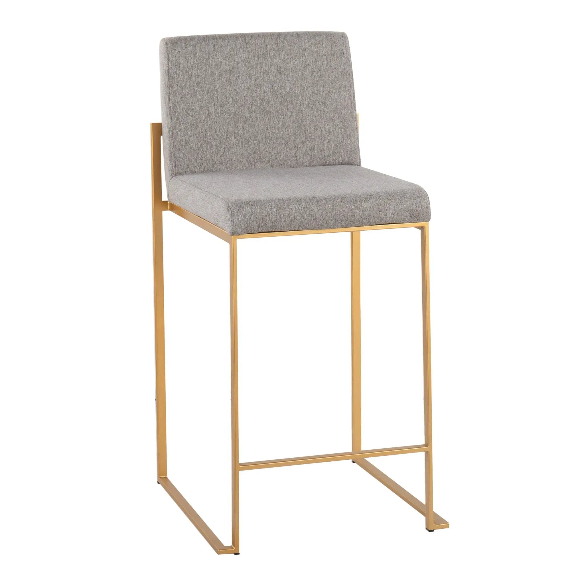 Fuji - Contemporary High Back Stylish Counter Stool by HouseOfZazla