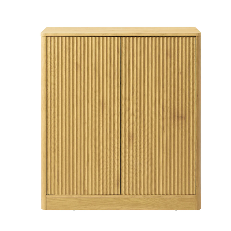 34.3" Modern Wavy Sideboard with Curved Contour Design by HouseOfZazla