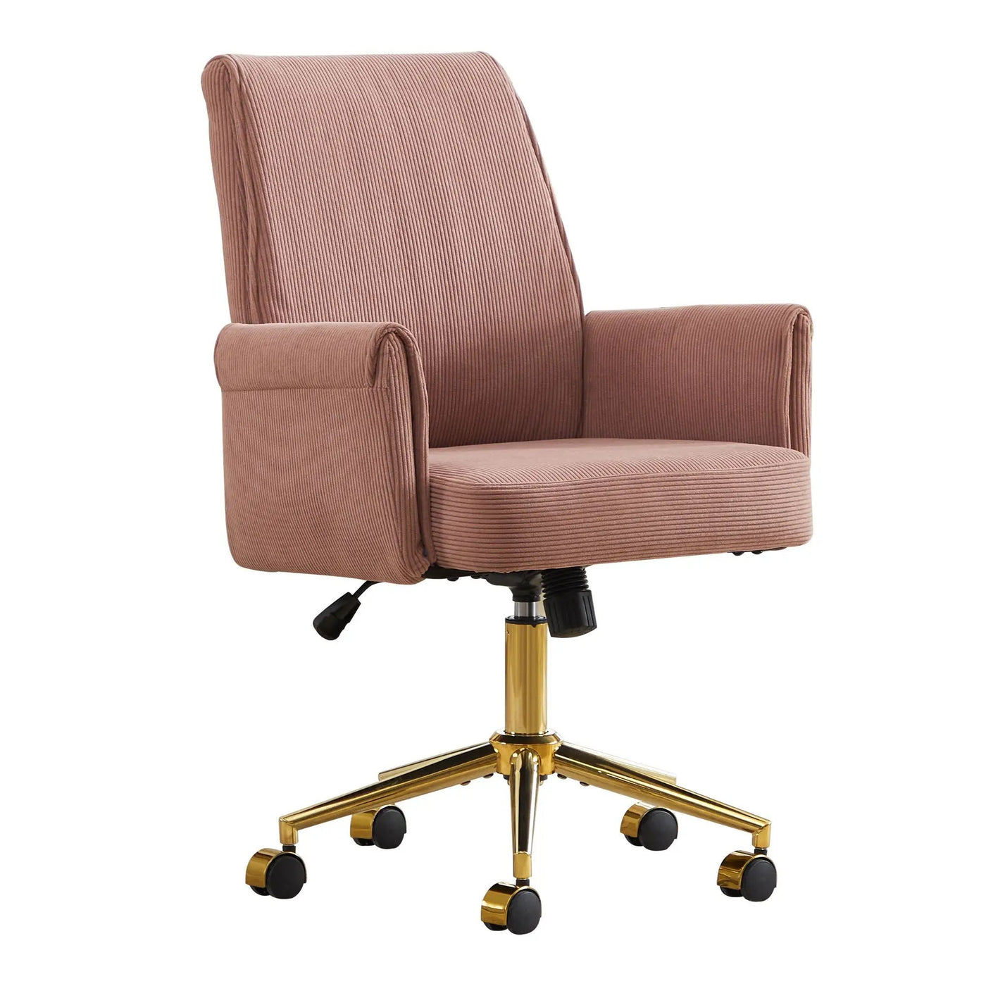 Ergonomic Mid-Back Office Chair With Striped Fabric by Unique Piece Furniture